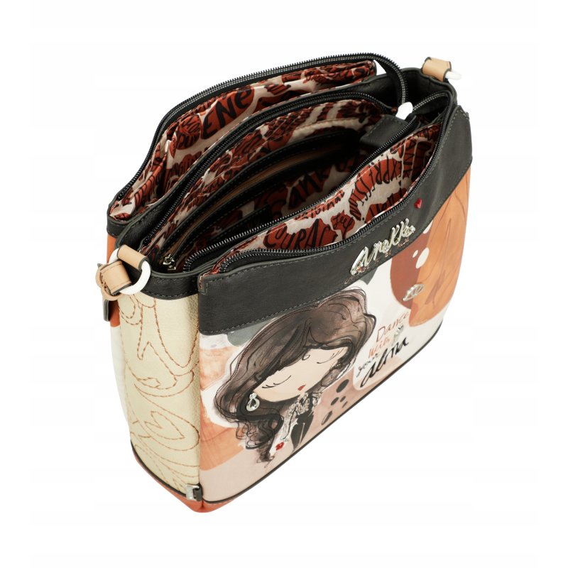 ANEKKE ALMA TOREBKA DAMSKA CROSSBODY DAMSKA NA RAMIĘ PRZEGRODY