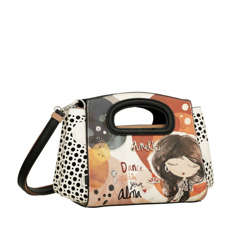 ANEKKE ALMA TOREBKA AŻUROWA DAMSKA NA RAMIĘ I DO RĘKI DŁUGI PASEK CROSSBODY