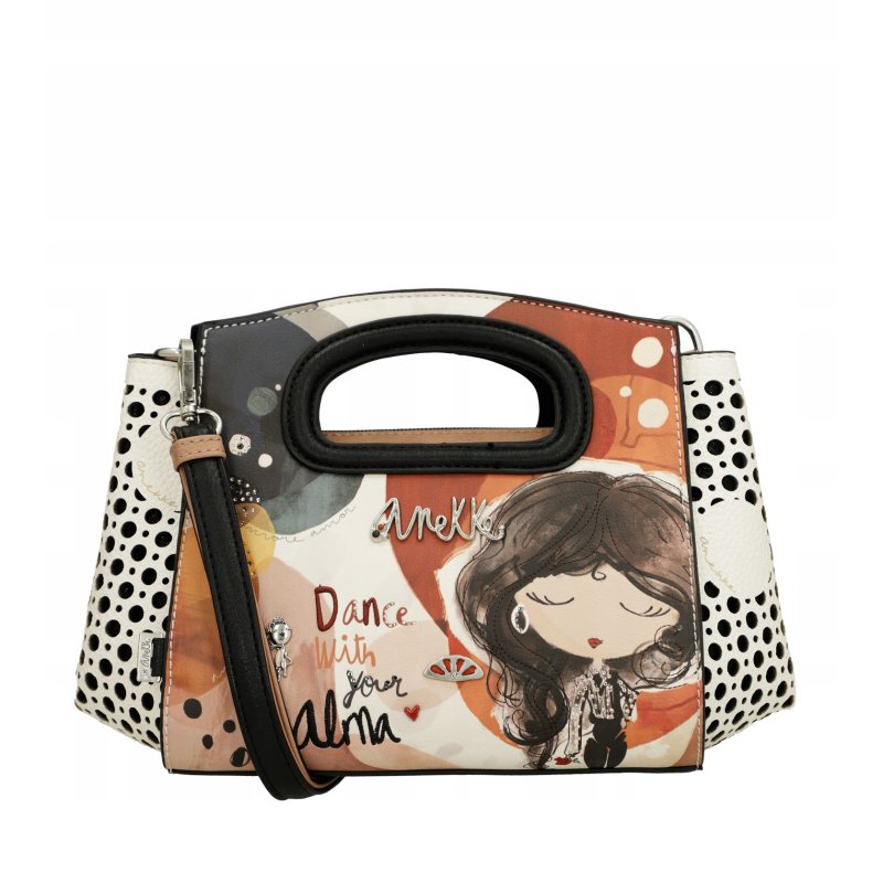 ANEKKE ALMA TOREBKA AŻUROWA DAMSKA NA RAMIĘ I DO RĘKI DŁUGI PASEK CROSSBODY