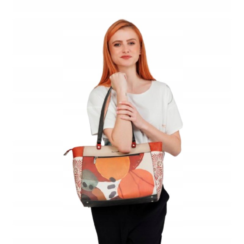 ANEKKE ALMA TOREBKA DAMSKA AŻUROWA SHOPPERBAG DAMSKA NA RAMIĘ