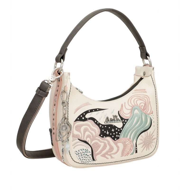 TOREBKA DAMSKA CROSSBODY NA RAMIĘ DO RĘKI BRELOK ANEKKE PSYCHEDELIC