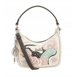 TOREBKA DAMSKA CROSSBODY NA RAMIĘ DO RĘKI BRELOK ANEKKE PSYCHEDELIC