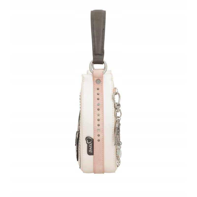 TOREBKA DAMSKA CROSSBODY NA RAMIĘ DO RĘKI BRELOK ANEKKE PSYCHEDELIC