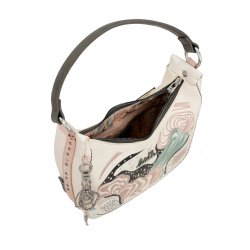 TOREBKA DAMSKA CROSSBODY NA RAMIĘ DO RĘKI BRELOK ANEKKE PSYCHEDELIC
