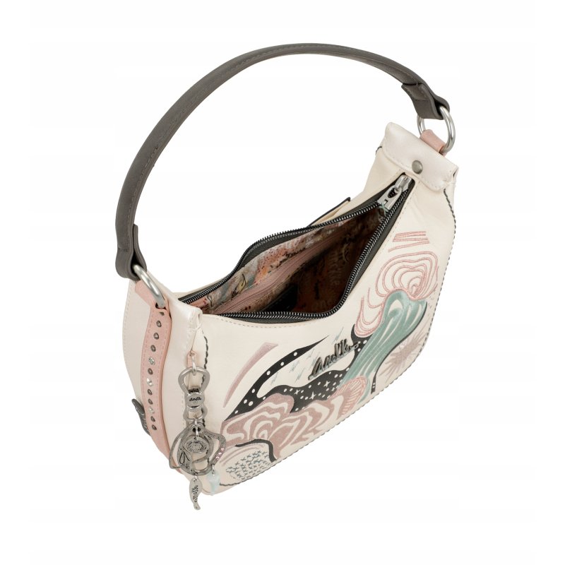 TOREBKA DAMSKA CROSSBODY NA RAMIĘ DO RĘKI BRELOK ANEKKE PSYCHEDELIC