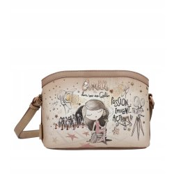 TOREBKA DAMSKA CROSSBODY LISTONOSZKA NA RAMIĘ BRELOK ANEKKE HOLLYWOOD