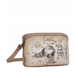 TOREBKA DAMSKA CROSSBODY LISTONOSZKA NA RAMIĘ BRELOK ANEKKE HOLLYWOOD