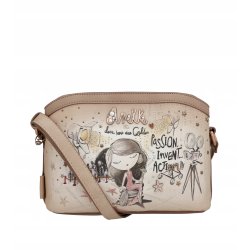 TOREBKA DAMSKA CROSSBODY LISTONOSZKA NA RAMIĘ BRELOK ANEKKE HOLLYWOOD