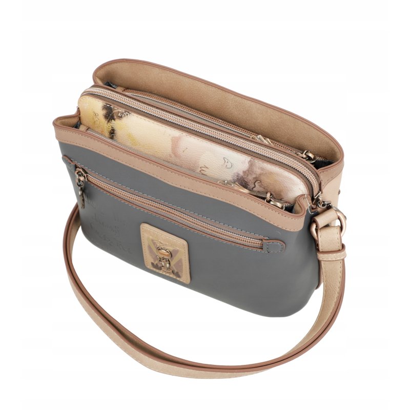 TOREBKA DAMSKA CROSSBODY LISTONOSZKA NA RAMIĘ BRELOK ANEKKE HOLLYWOOD
