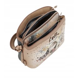 TOREBKA DAMSKA CROSSBODY LISTONOSZKA NA RAMIĘ BRELOK ANEKKE HOLLYWOOD