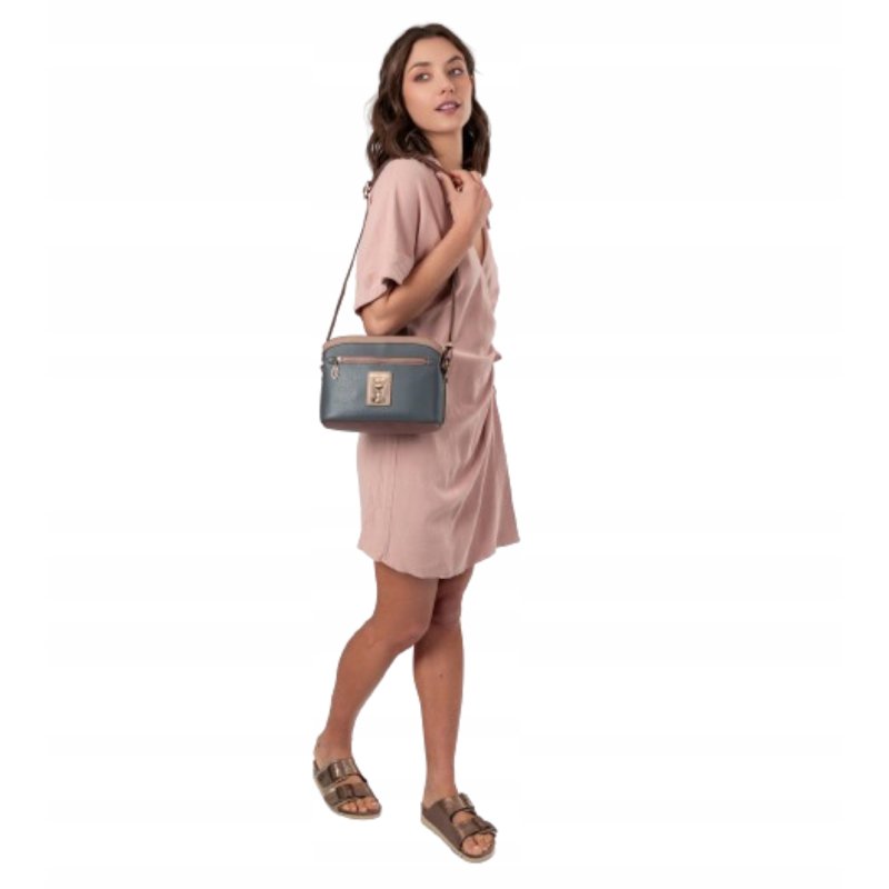TOREBKA DAMSKA CROSSBODY LISTONOSZKA NA RAMIĘ BRELOK ANEKKE HOLLYWOOD