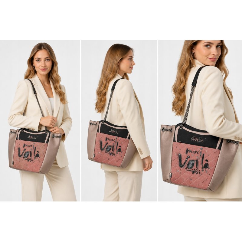 ANEKKE PARISIAN DUŻA TOREBKA SHOPPER NA RAMIĘ