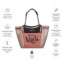 ANEKKE PARISIAN DUŻA TOREBKA SHOPPER NA RAMIĘ