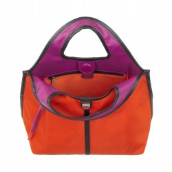 TOREBKA DAMSKA SKÓRA NYLON DUDU HANDY ORANGE DO RĘKI