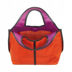 TOREBKA DAMSKA SKÓRA NYLON DUDU HANDY ORANGE DO RĘKI