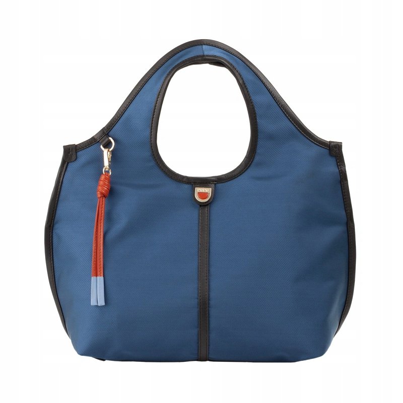 TOREBKA DAMSKA SKÓRA NYLON DUDU HANDY BLUE DO RĘKI