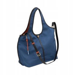 TOREBKA DAMSKA SKÓRZANA SHOPPER PREMIUM DUŻA DUDU SALLY BLUE