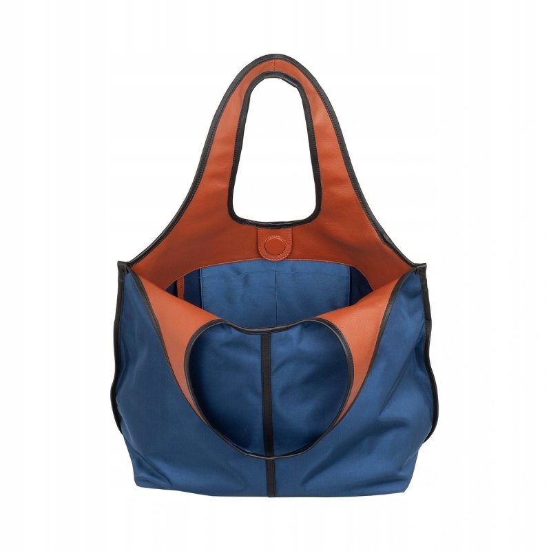 TOREBKA DAMSKA SKÓRZANA SHOPPER PREMIUM DUŻA DUDU SALLY BLUE
