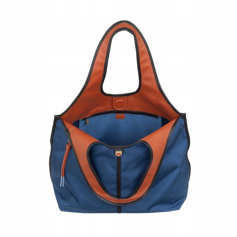 TOREBKA DAMSKA SKÓRZANA SHOPPER PREMIUM DUŻA DUDU SALLY BLUE