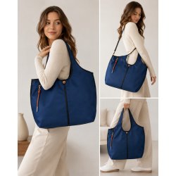 TOREBKA DAMSKA SKÓRZANA SHOPPER PREMIUM DUŻA DUDU SALLY BLUE
