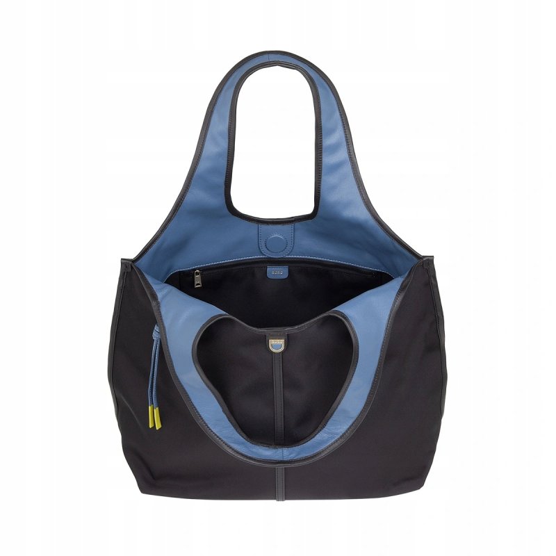 TOREBKA DAMSKA SKÓRZANA SHOPPER PREMIUM DUŻA DUDU SALLY BLACK