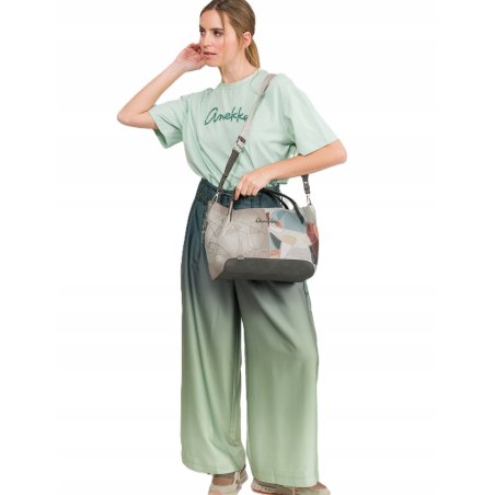 TOREBKA DAMSKA CROSSBODY JEDNOKOMOROWA DO RĘKI NA RAMIĘ ANEKKE AURALIS
