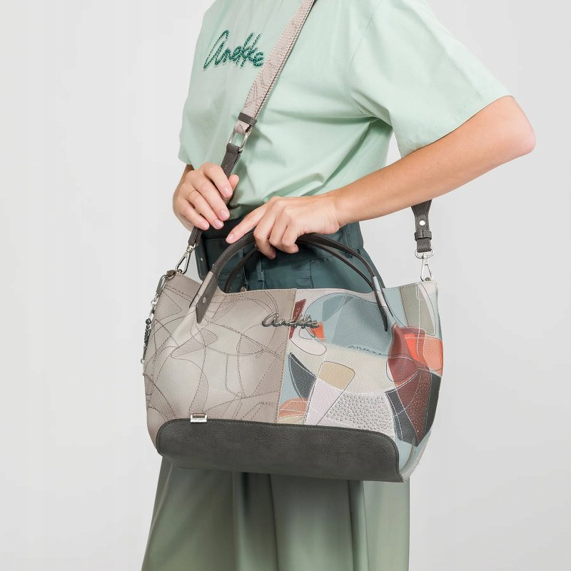 TOREBKA DAMSKA CROSSBODY JEDNOKOMOROWA DO RĘKI NA RAMIĘ ANEKKE AURALIS