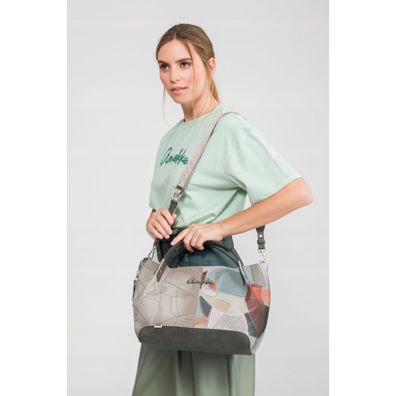 TOREBKA DAMSKA CROSSBODY JEDNOKOMOROWA DO RĘKI NA RAMIĘ ANEKKE AURALIS
