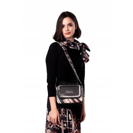 ANEKKE PARISIAN TOREBKA LISTONOSZKA OVAL Z KLAPKĄ CROSSBODY