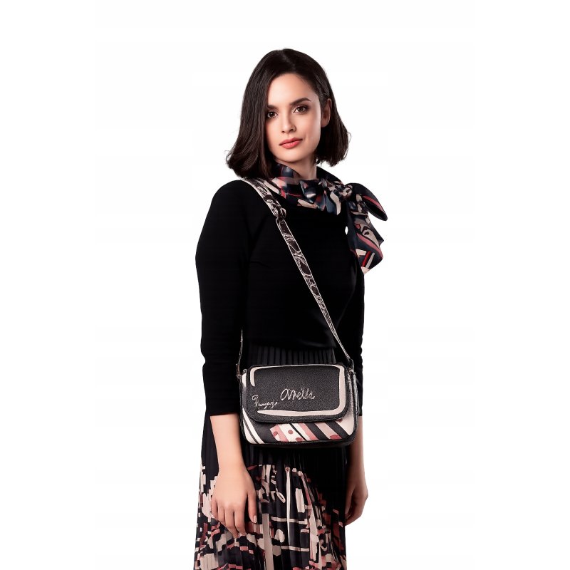 ANEKKE PARISIAN TOREBKA LISTONOSZKA OVAL Z KLAPKĄ CROSSBODY