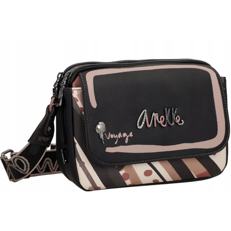 ANEKKE PARISIAN TOREBKA LISTONOSZKA OVAL Z KLAPKĄ CROSSBODY