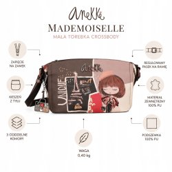 ANEKKE MADEMOISELLE TOREBKA DAMSKA CROSSBODY NA RAMIĘ