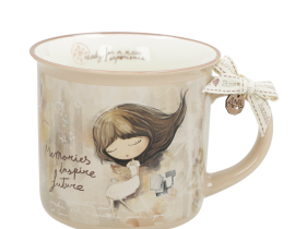 PORCELANOWY KUBEK ANEKKE ALMA MEMORIES NATURE 360ML W PUDEŁKU -